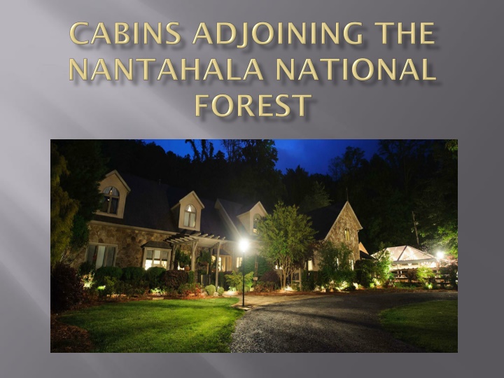 cabins adjoining the nantahala national forest