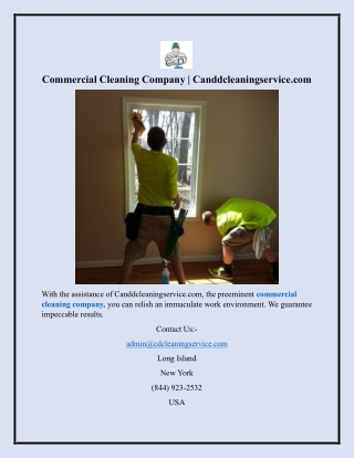 Commercial Cleaning Company  Canddcleaningservice.com