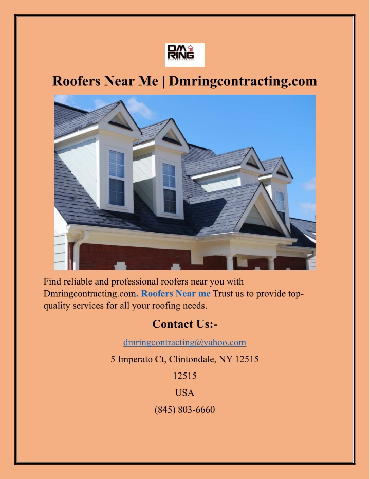 roofers near me dmringcontracting com