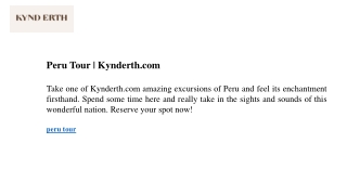 peru tour kynderth com
