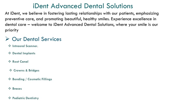 ident advanced dental solutions at ident