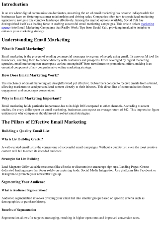 Email Marketing Campaigns that Really Work: Tips from Social Cali