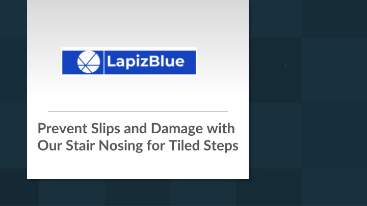 prevent slips and damage with our stair nosing for tiled steps