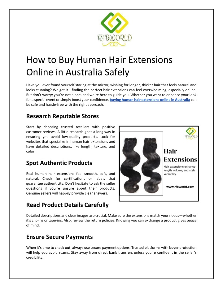 how to buy human hair extensions online