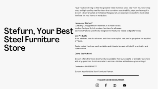 Stefurn steel doors and windows