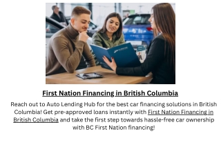 first nation financing in british columbia reach