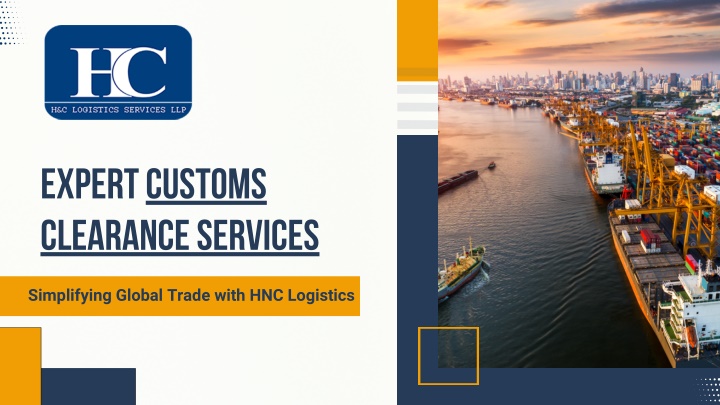 expert customs clearance services