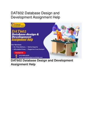 dat602 database design and development assignment