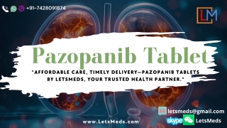 Pazopanib Tablet Price Online