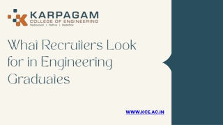 What Recruiters Look for in Engineering Graduates