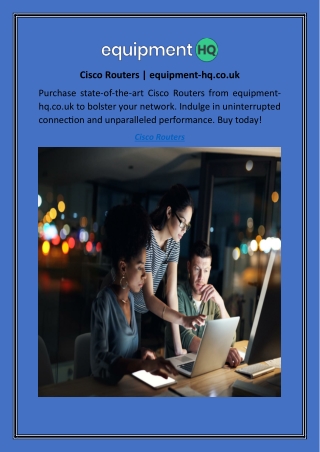 Cisco Routers | equipment-hq.co.uk