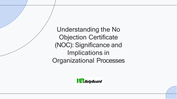 understanding the no objection certificate