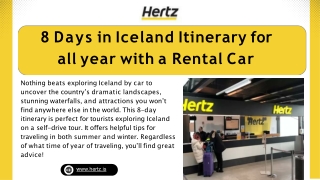 Plan Your Perfect Iceland Itinerary with Hertz Iceland