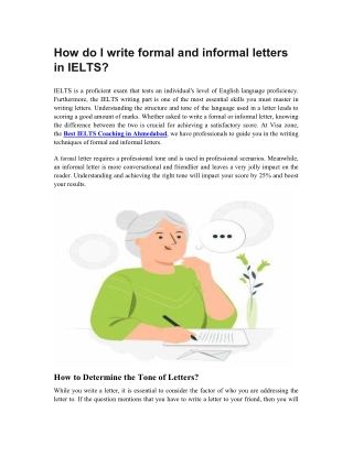 how do i write formal and informal letters