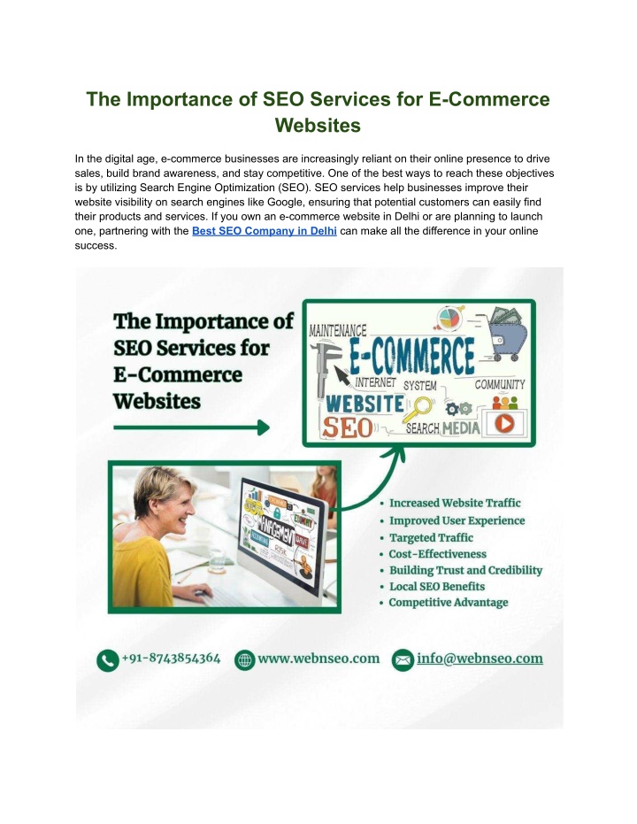 the importance of seo services for e commerce