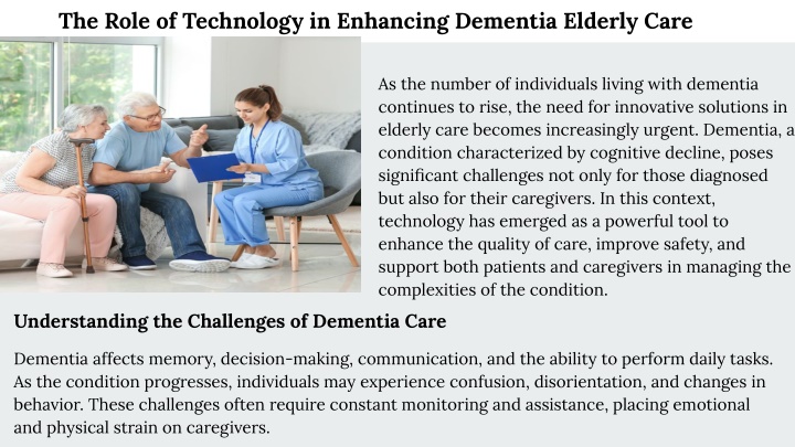 the role of technology in enhancing dementia