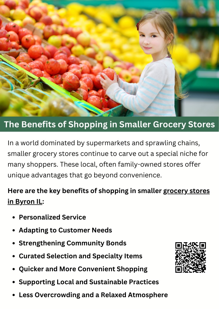 the benefits of shopping in smaller grocery stores