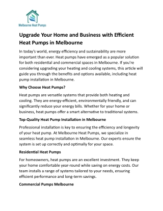 Reliable Commercial Hot Water Systems | Heat Pump Solutions