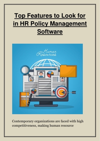 Top Features to Look for in HR Policy Management Software
