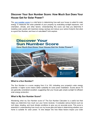 discover your sun number score how much sun does