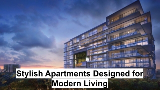 Stylish Apartments Designed for Modern Living