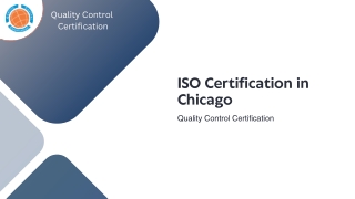 ISO Certification in Chicago | Quality Control Certification