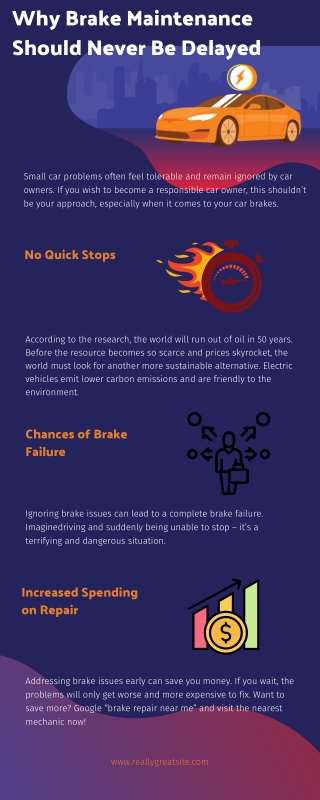 Why Brake Maintenance Should Never Be Delayed
