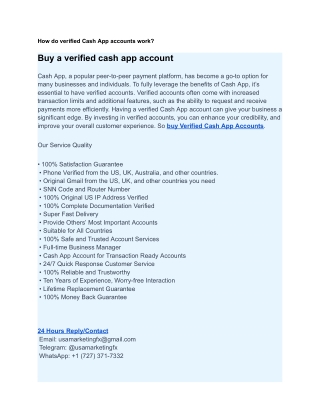 how do verified cash app accounts work