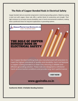 The Role of Copper Bonded Rods in Electrical Safety