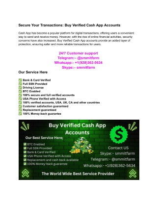 Buy Verified Cash App Accounts