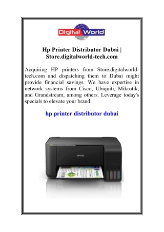 hp printer distributor dubai store digitalworld