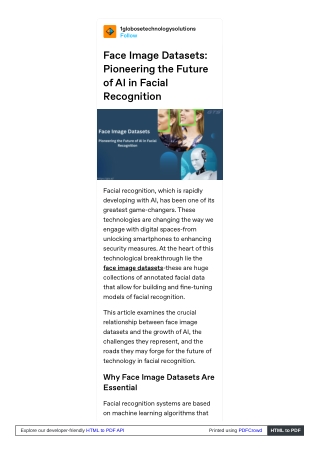 Face Image Datasets, Pioneering the Future of AI in Facial Recognition