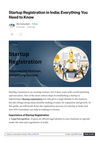 Startup Registration in India Everything You Need to Knowt