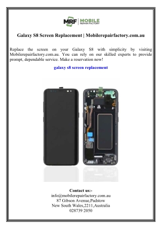 galaxy s8 screen replacement mobilerepairfactory