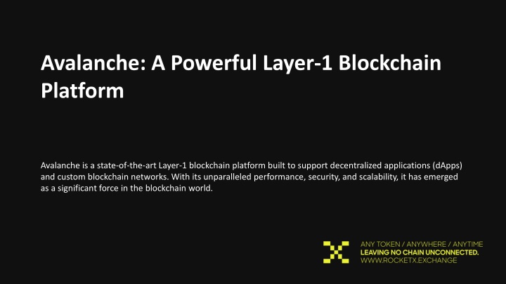 avalanche a powerful layer 1 blockchain platform