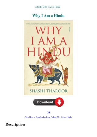 ebooks why i am a hindu