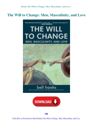 Books The Will to Change Men  Masculinity  and Love