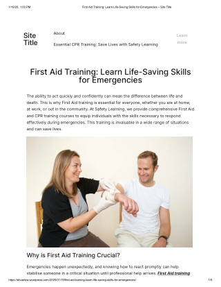 First Aid Training_ Learn Life-Saving Skills for Emergencies – Site Title