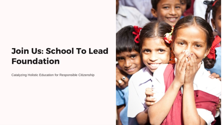 join us school to lead foundation