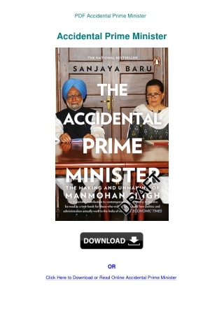 PDF Accidental Prime Minister