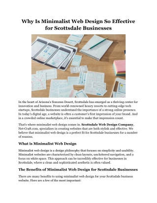 Why Is Minimalist Web Design So Effective for Scottsdale Businesses