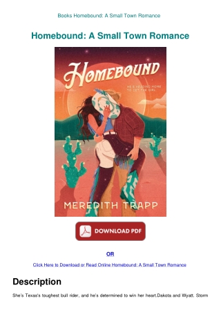 Books Homebound A Small Town Romance