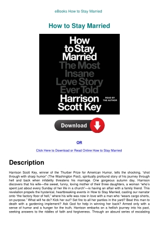 eBooks How to Stay Married