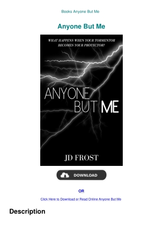 Books Anyone But Me