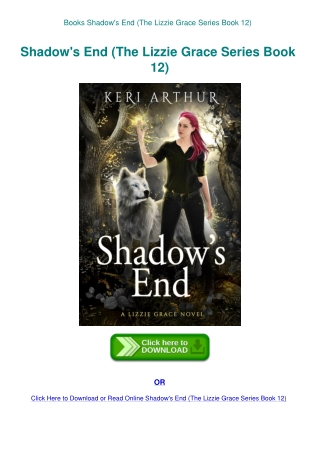 Books Shadow's End (The Lizzie Grace Series Book 12)