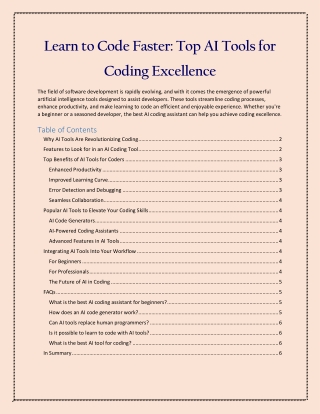 learn to code faster top ai tools for