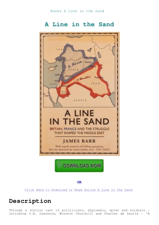 Books A Line in the Sand