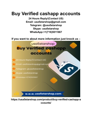 Buy Verified cashapp accounts
