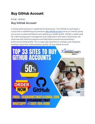 buy github account