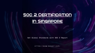 SOC 2 CERTIFICATION IN SINGAPOPRE